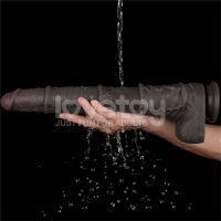 Lovetoy buigbare dubbellaags dildo XXL 16", donkerbruin, afbeelding 11