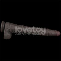 Lovetoy buigbare dubbellaags dildo XXL 16", donkerbruin, afbeelding 6