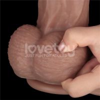 Lovetoy buigbare dubbellaags dildo XXL 14,5", huidskleur, afbeelding 11