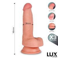 Lux Hans triple density dildo met balzak 7,2"