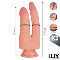 Lux Franz Triple Density dubbele dildo 8,2" - 9"