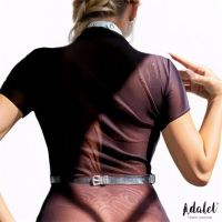 Adalet Lingerie Bianca borstharnas van veganleer met ketting, afbeelding 2