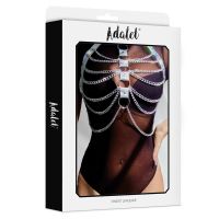 Adalet Lingerie Bianca borstharnas van veganleer met ketting, afbeelding 4