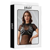 Adalet Lingerie Zaira bh van veganleer met ketting, one size, afbeelding 3