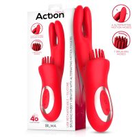 Action Bilma vibrator met strijkende clitorisstimulator, afbeelding 4