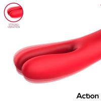 Action Bilma vibrator met strijkende clitorisstimulator, afbeelding 5