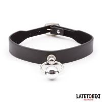 LateToBed halsband met belletje en riem, afbeelding 3