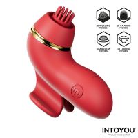 IntoYou Beeny stimulator met 4 opzetstukken, zuigen en tikken, afbeelding 6