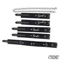 Midnight Desires bondageset met halsband en boeien, afbeelding 6