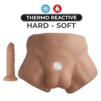 SilexD Apollo S halve torso vloeibaar siliconen karamel 7", afbeelding 2