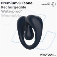 IntoYou Kenny penisring met clitorisstimulator (nachtblauw), afbeelding 5