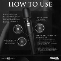 Master Series Thunderstick Pro wandvibrator, afbeelding 16