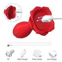 Urban Sky vibrerende buttplug met roosvoet, afbeelding 10