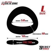 Beast Rings penisring massief siliconen 50 mm maat L, afbeelding 3