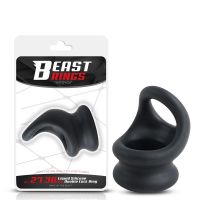 Beast Rings dubbele penisring vloeibaar siliconen 27/30 mm, afbeelding 2
