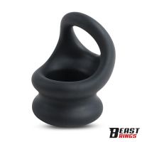 Beast Rings dubbele penisring vloeibaar siliconen 27/30 mm, afbeelding 4