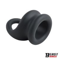Beast Rings dubbele penisring vloeibaar siliconen 27/30 mm, afbeelding 6