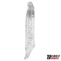 Beast Rings penissleeve met noppen 23 cm, afbeelding 4