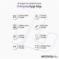 IntoYou Trixy Vibrator met Tappen, Bijten en App, afbeelding 10