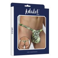Adalet Man Maver string met slangenprint (groen), afbeelding 2