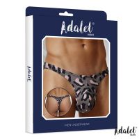 Adalet Man John string met lage taille, grijze luipaardprint, afbeelding 2