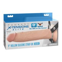 Fantasy X-tensions holle siliconen strap-on 9", afbeelding 2
