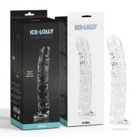 Chisa geaderde glazen dildo voor beginners 6,5", afbeelding 2