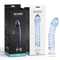 Chisa Twisted Lover gedraaide glazen dildo 7,1", afbeelding 2