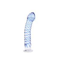 Chisa Twisted Lover gedraaide glazen dildo 7,1", afbeelding 3