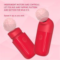 Chisa Marker Pen Vibe Mini luchtdrukvibrator met zuignap en klopfunctie, afbeelding 3
