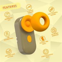 Chisa Earphone Shaped Luchtdrukvibrator met Zuiging en Klopfunctie, afbeelding 2