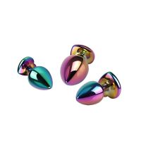 Chisa Rainbow Heart Buttplug 3-delig set Anale Beginners Kit, afbeelding 2