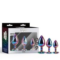 Chisa Rainbow Heart Buttplug 3-delig set Anale Beginners Kit, afbeelding 5