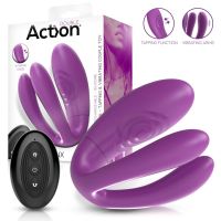 Action Twinx vibrerende en tikkende koppelvibrator met afstandsbediening, afbeelding 2