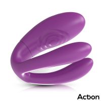 Action Twinx vibrerende en tikkende koppelvibrator met afstandsbediening