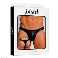 Adalet Man Aldo string met slangenprint (zwart), afbeelding 2