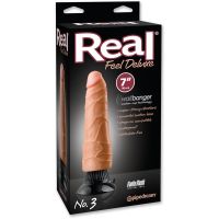 Real Feel Deluxe realistische vibrator nr. 3 17,8 cm huidkleur, afbeelding 2