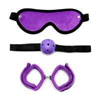 Bondage Play 3-delige bondageset (paars)