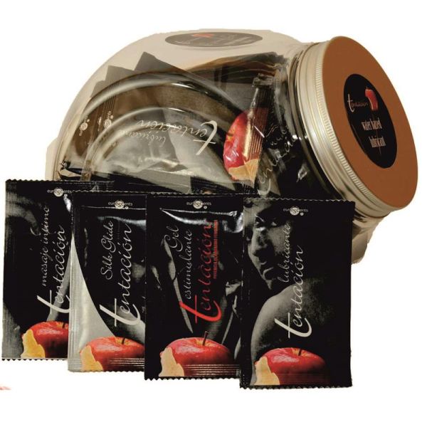 Tentacion glijmiddel in eenmalige dosis chocolade 25 stuks