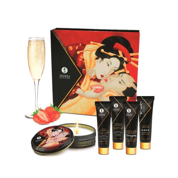 Shunga Geisha Secrets set Sparkling (wijn)