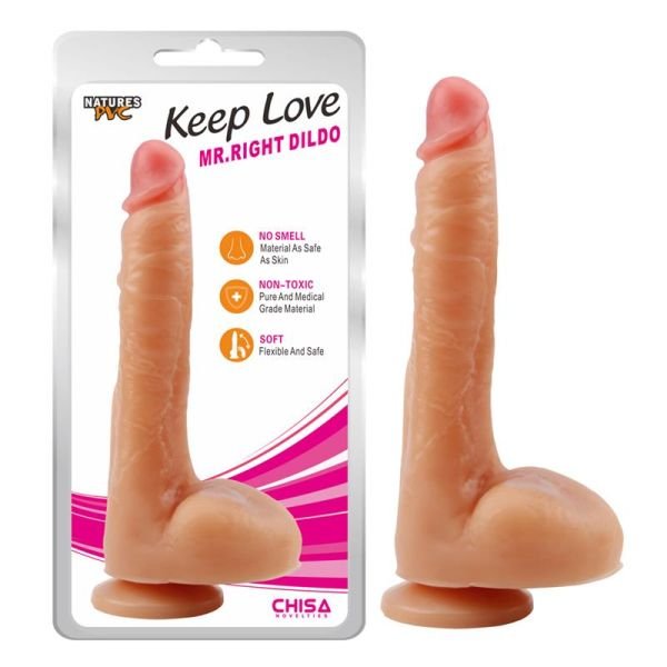 Chisa dildo Mr.Right 10" huidskleur