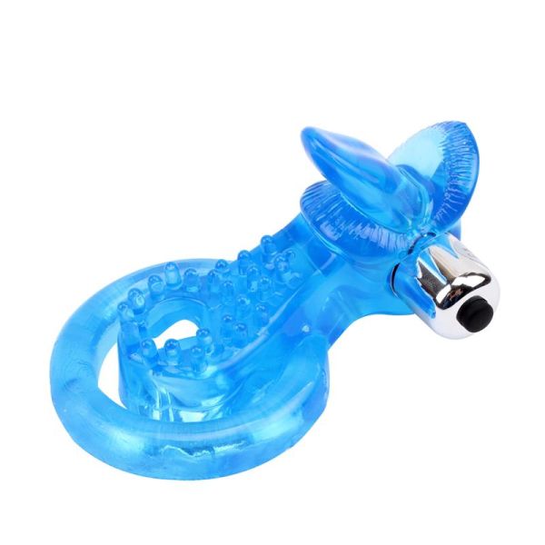 Chisa vibrerende ring The Tongue, blauw