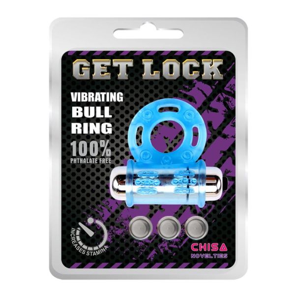 Chisa vibrerende penisring Bull Ring, blauw