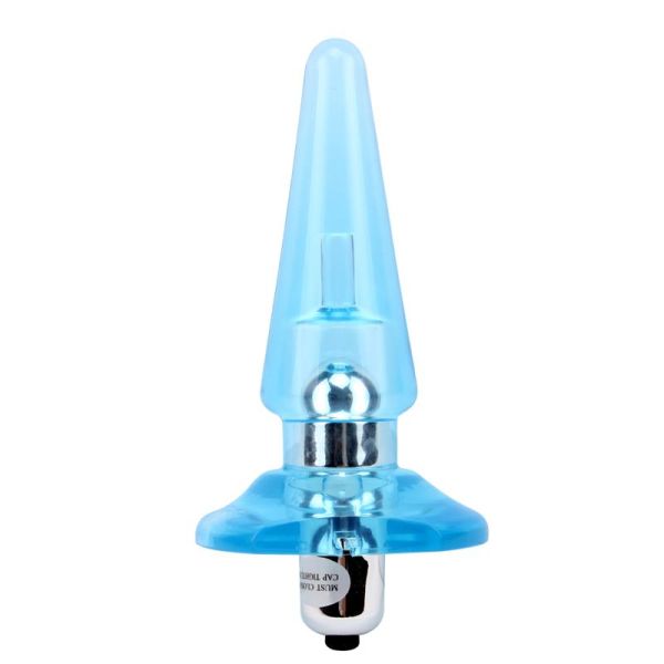 Chisa vibrerende buttplug Nicoles 12,5 x 3,2 cm blauw