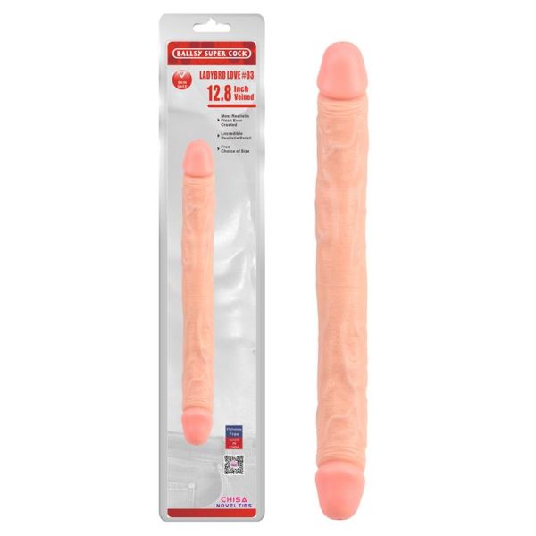 Chisa dildo Ladybro Love N3 32,5 x 3,5 cm huidskleur