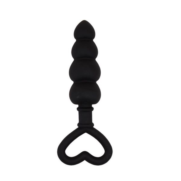 Chisa Luv Probe met kralen 15,6 x 3,4 cm siliconen (zwart)