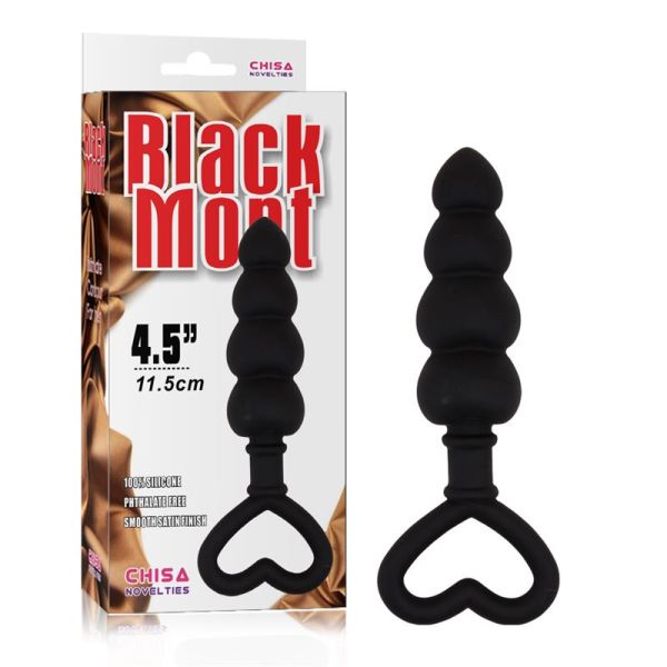 Chisa Luv Probe met kralen 15,6 x 3,4 cm siliconen (zwart)