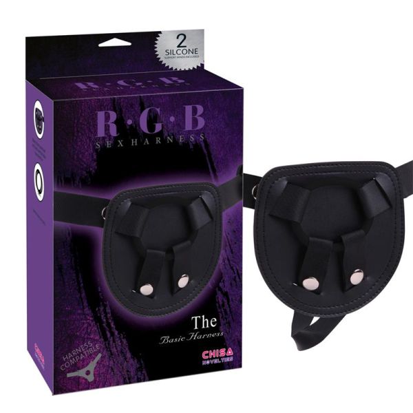 Chisa The Basic Harness van siliconen (zwart)