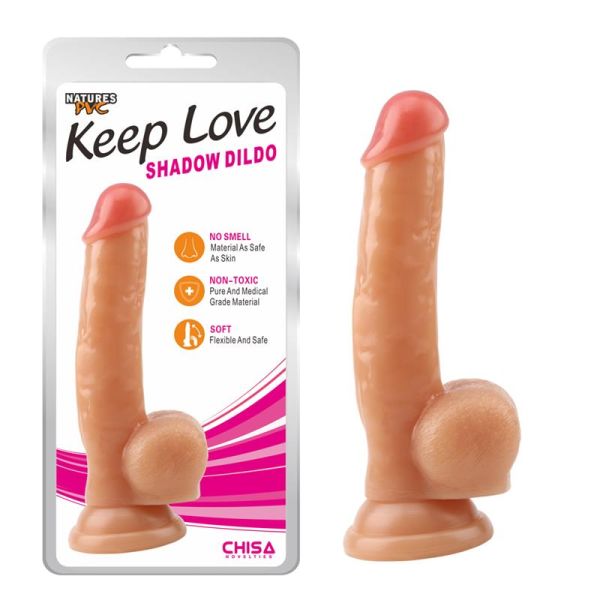 Chisa dildo Shadow 22 x 4,5 cm huidskleur