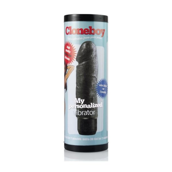 Cloneboy dildo met vibratie (zwart)